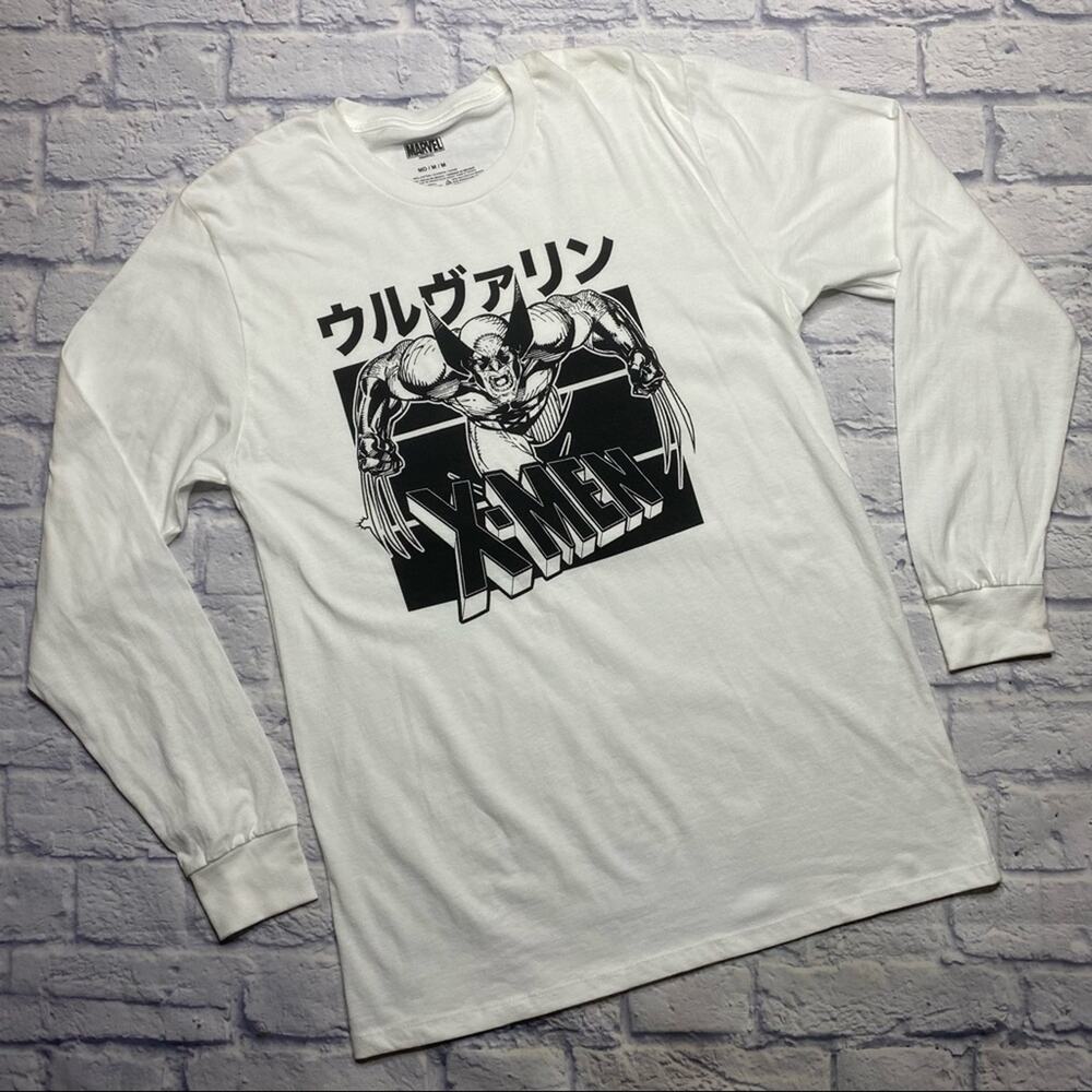 Marvel X-Men Kanji Wolverine Long Sleeve Shirt